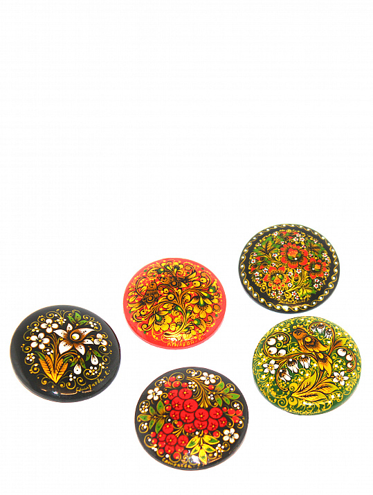 Бижутерия с миниатюрой. Брошь 30 мм.