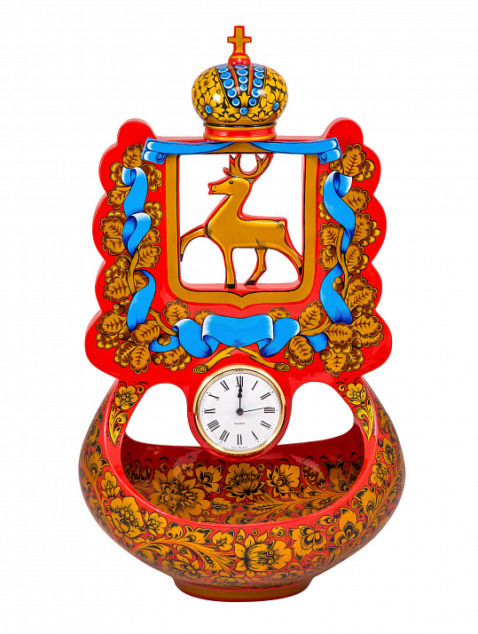 Ковш - часы с гербом Н.Новгорода 610х360х260