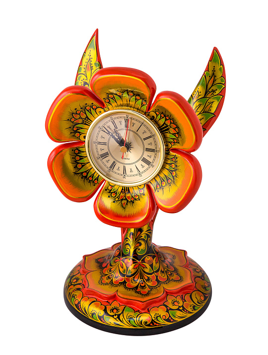 Часы настольные "Цветок" 280х160х160