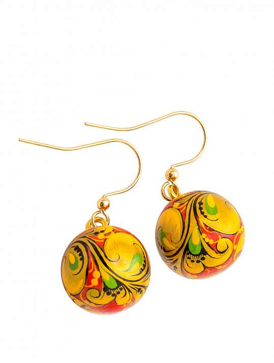 Бижутерия с миниатюрой  Серьги "Модница №1"