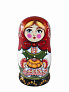 Матрешка авторская 5-и кукольная